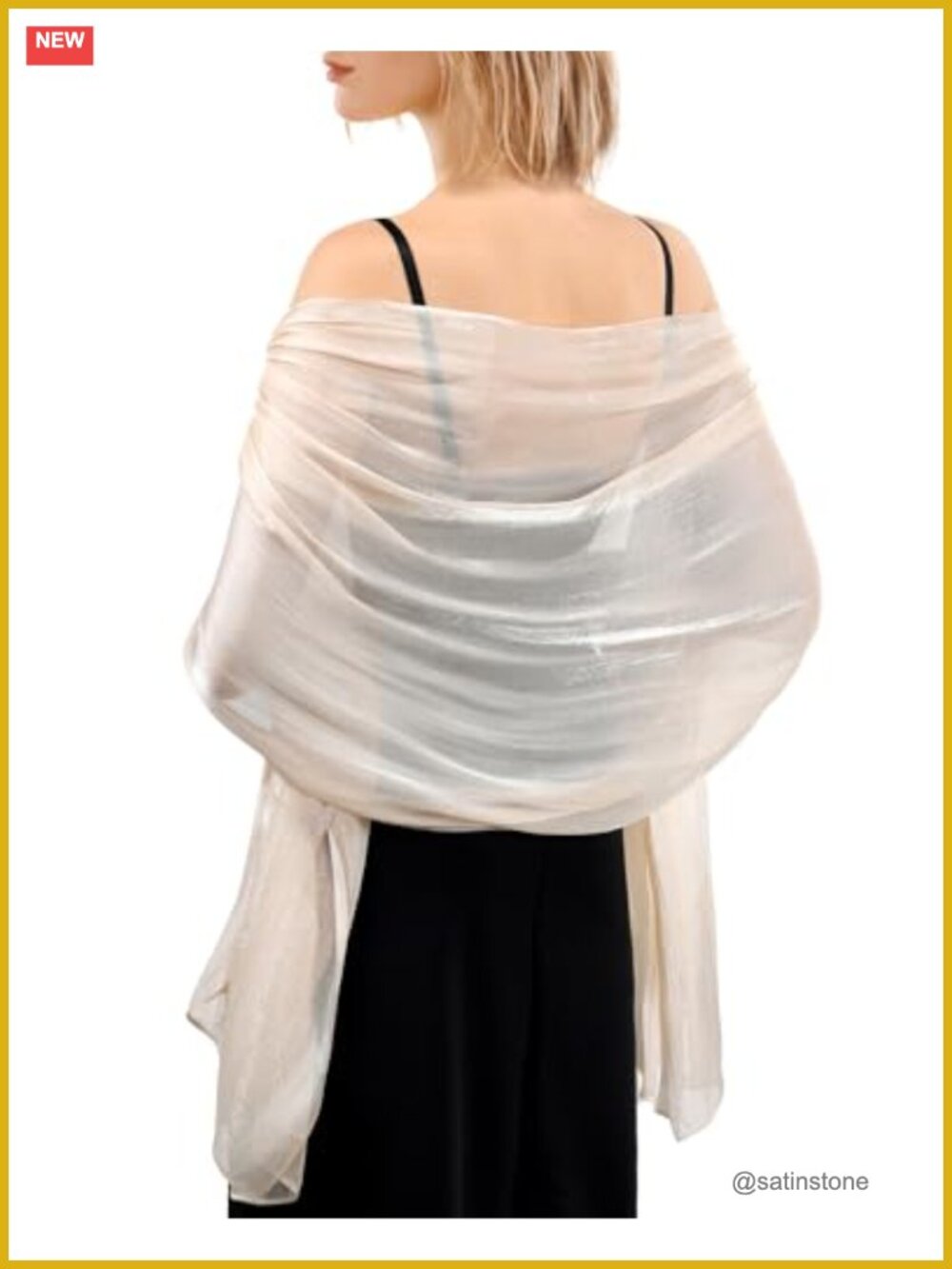 Sparkly Soft Pashmina Shawl Wrap for Evening Dress Wedding Party Scarf
